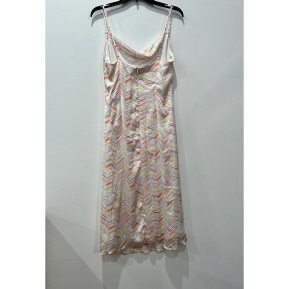 NWT BCBGENERATION Size 10 Stripe Print Slip Chevron Dress MSRP $118 - Picture 8 of 11